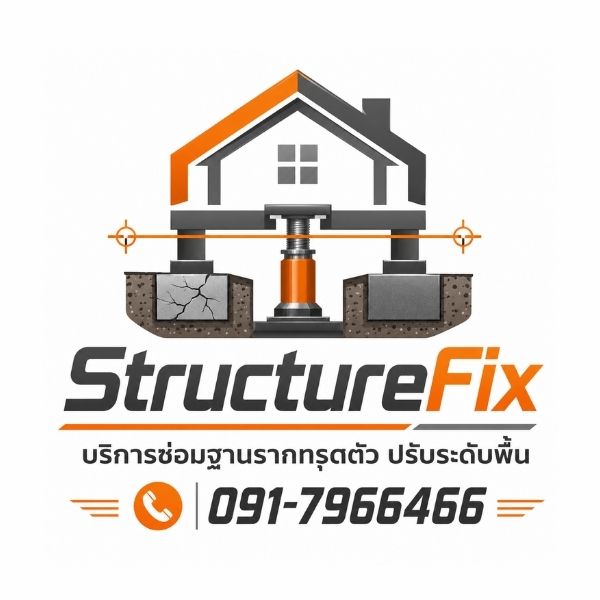 โลโก้ StructureFix ซ่อมฐานรากทรุดตัว ดีดบ้าน ยกบ้าน