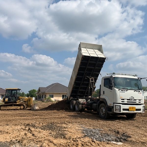 งานจัดส่งหิน ทราย ดิน รถ 6 ล้อ-10 ล้อ StoneWorks #1