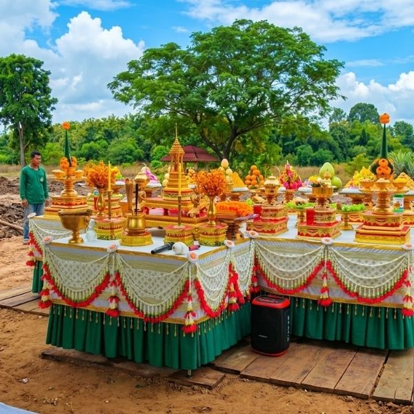 ตั้งศาลพระภูมิ ThaiCeremony #38