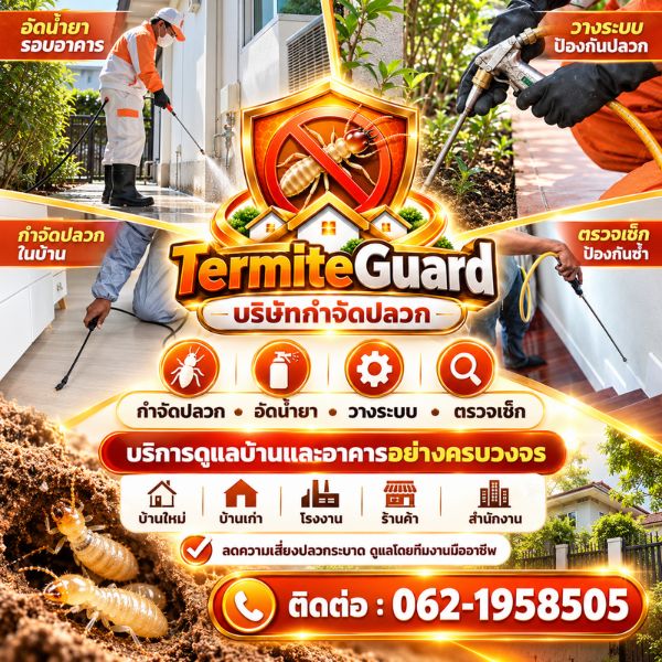 ทีมงานกำจัดปลวกมืออาชีพ TermiteGuard #01