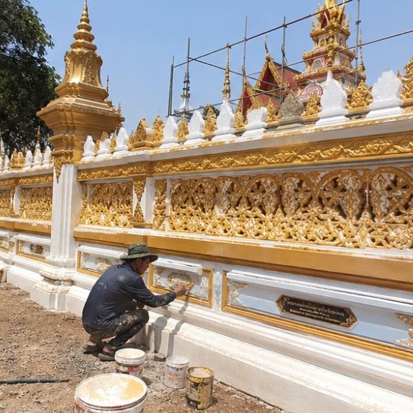 ผลงานซ่อมหลังคาวัด โดย TempleCare