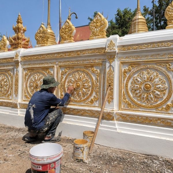 ผลงานซ่อมรั้ววัด โดย TempleCare