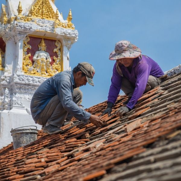 ผลงานปิดทองลวดลายไทย โดย TempleCare