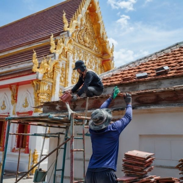 ผลงานซ่อมศาลาการเปรียญ โดย TempleCare