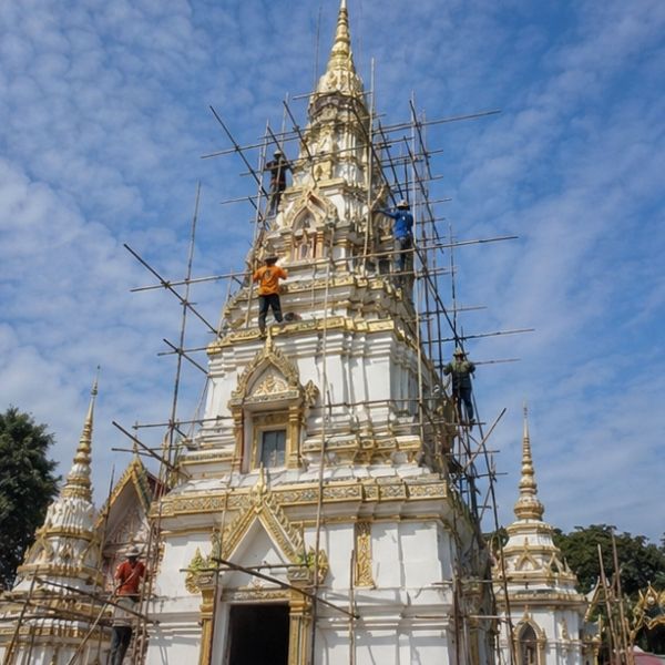 ผลงานซ่อมรั้ววัด โดย TempleCare
