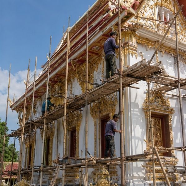 ผลงานปิดทองลวดลายไทย โดย TempleCare