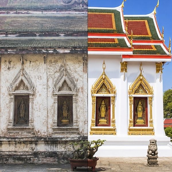 ผลงานซ่อมศาลาการเปรียญ โดย TempleCare