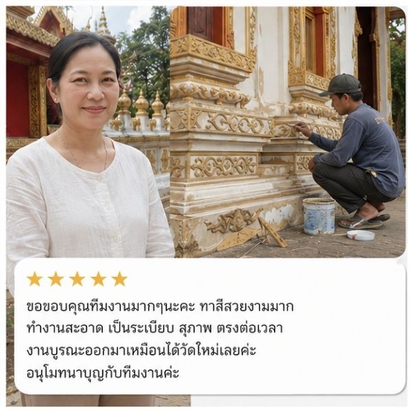 รีวิวลูกค้า TempleCare วัดในจ.อยุธยา