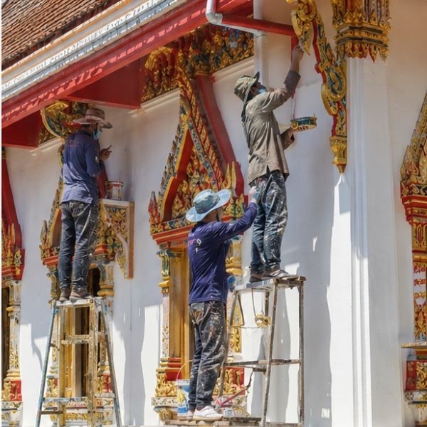 ผลงานปิดทองลวดลายไทย โดย TempleCare