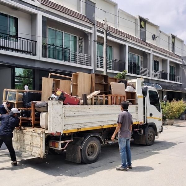 ผลงานขนที่นอนเก่า JunkAway รับขนขยะ ขนของเก่า