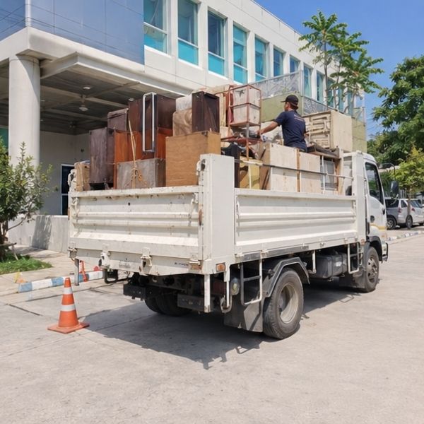 ผลงานเก็บกวาดหน้างาน JunkAway รับขนขยะ ขนของเก่า