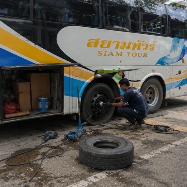 ปะยางรถบรรทุกนอกสถานที่ TireRescue #44
