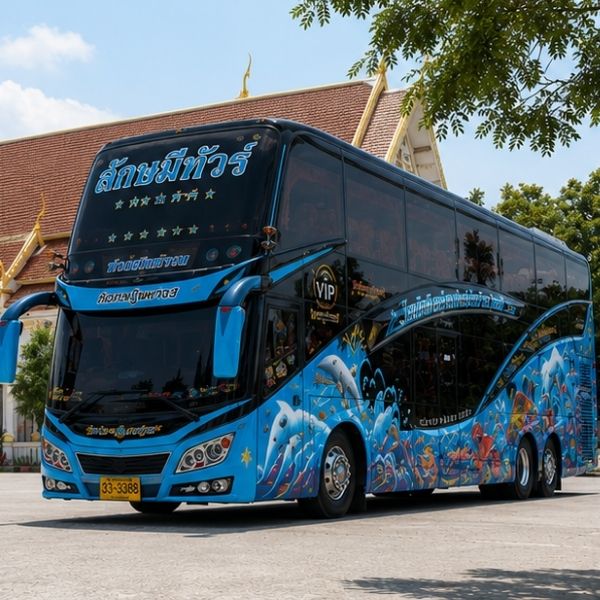 รถบัส VIP รับส่งคณะใหญ่กลุ่มทัวร์พร้อมคนขับ