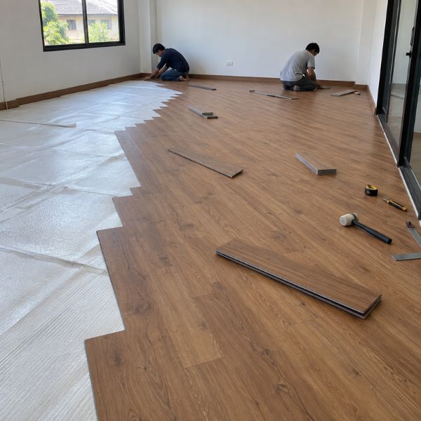 พื้นไวนิลลายไม้ VinylFloorPro #43