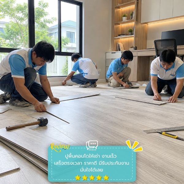 รีวิวลูกค้าผลงานปูพื้น VinylFloorPro #58