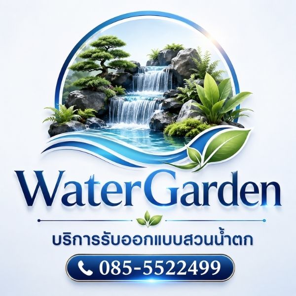 โลโก้ WaterGarden รับออกแบบสวนน้ำตก จัดสวน