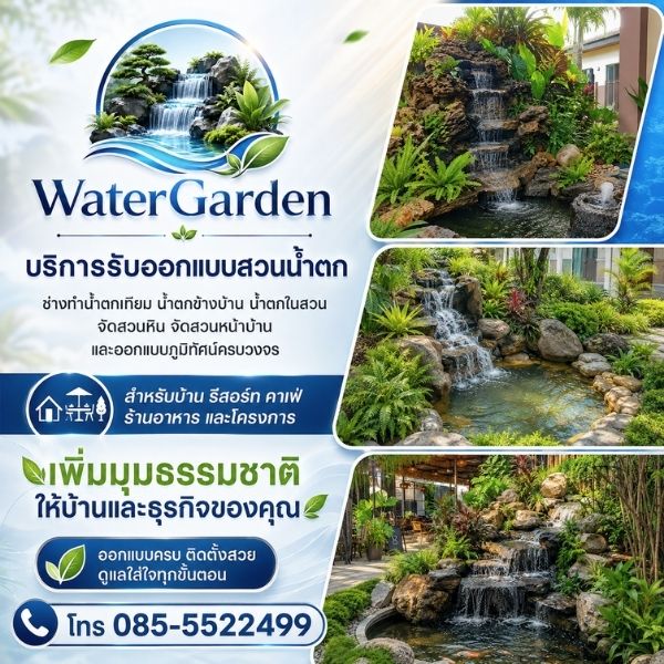 เทคนิคทำสวนน้ำตก