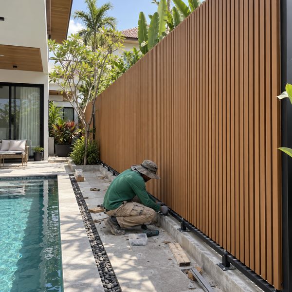 ผลงานปูพื้นไม้เทียม WoodWorks #1
