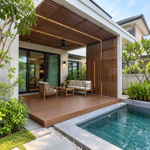 ทำพื้นสวน-พื้นรอบสระ WoodWorks