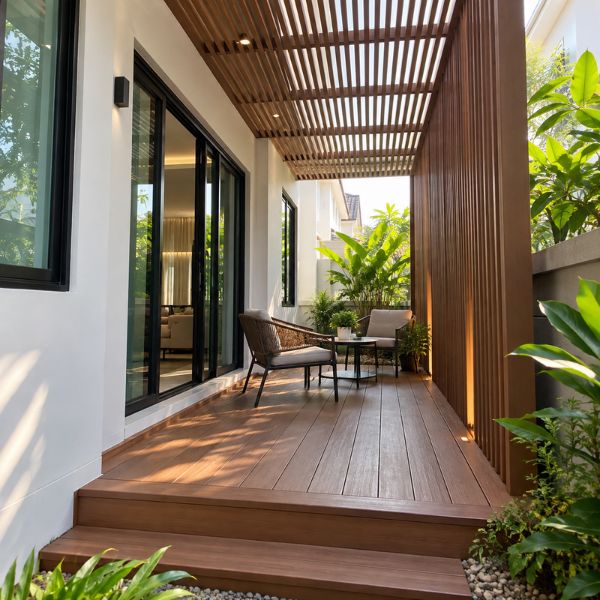 ติดตั้งระแนง-บังตาไม้เทียม WoodWorks