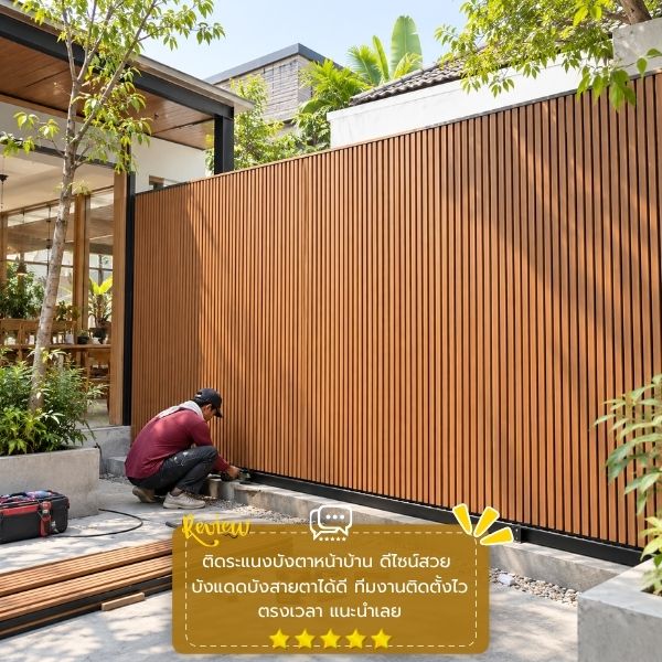 รีวิวลูกค้าผลงานพื้นไม้เทียม WoodWorks #53
